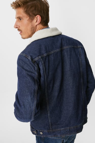 Uomo - Giacca di jeans - jeans blu scuro