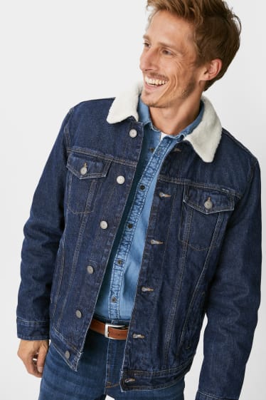 Uomo - Giacca di jeans - jeans blu scuro