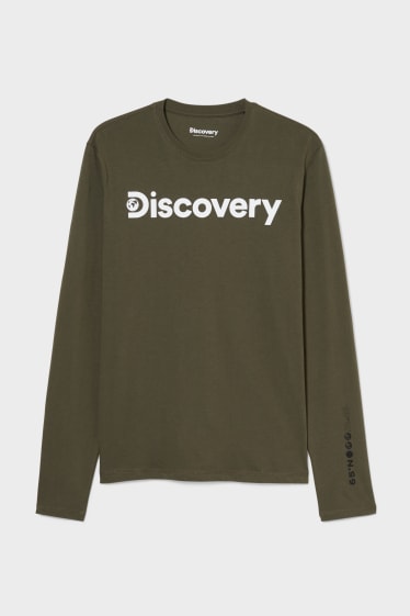 Men - Long sleeve top - Discovery Channel - dark green