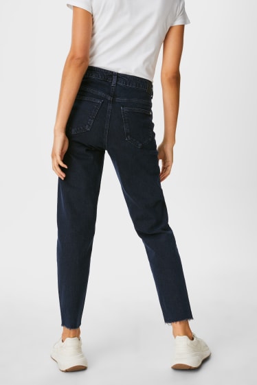 Dames - Mom jeans - jeansdonkerblauw