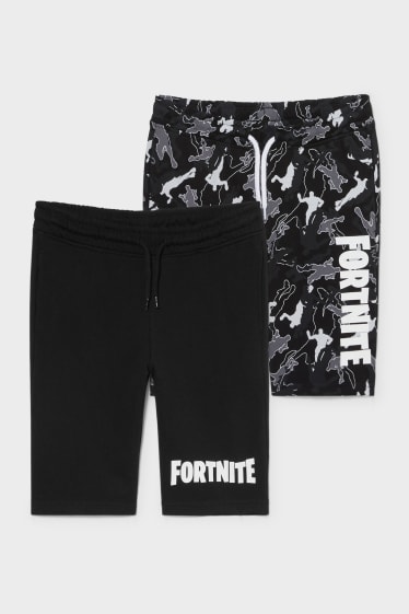 Children - Multipack of 2 - Fortnite - sweat shorts - black