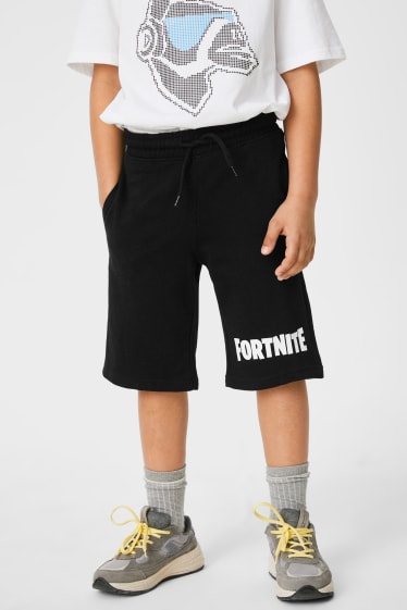 Enfants - Lot de 2 - Fortnite - shorts en molleton - noir
