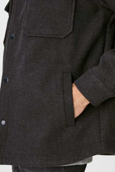 Hombre - CLOCKHOUSE - chaqueta camisera - gris jaspeado