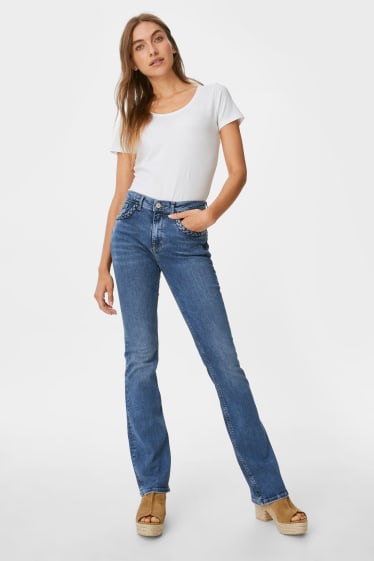 Kobiety - Bootcut jeans - dżins-niebieski
