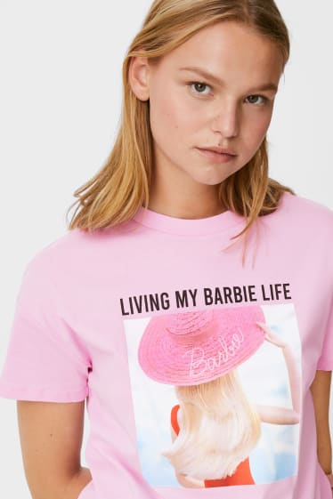 Dospívající a mladí - CLOCKHOUSE - tričko - Barbie - růžová