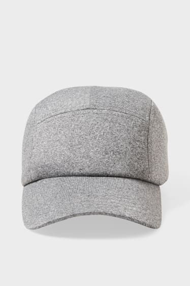 Men - Cap - gray-melange