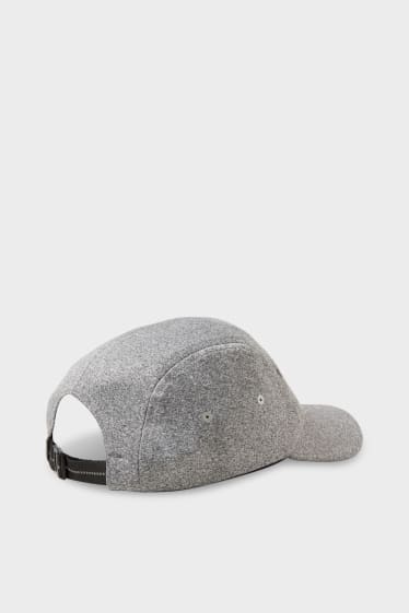 Men - Cap - gray-melange