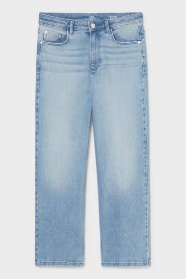Femmes - Wide leg jean - high waist - jean bleu clair