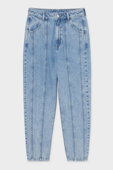 Women - Jinglers - mom jeans - high waist - denim-light blue