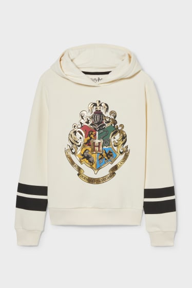 Kinder - Harry Potter - Hoodie - Glanz-Effekt - cremefarben