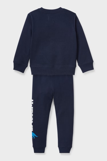 Kinder - Dino - Set - Sweatshirt und Jogginghose - dunkelblau