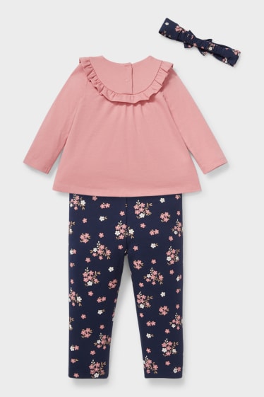 Babies - Baby outfit  - 3 piece - blue / pink