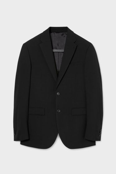 Hommes - Veste de costume - regular fit - stretch - LYCRA® - noir