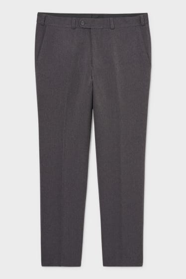 Hommes - Pantalon de costume - coupe droite - gris