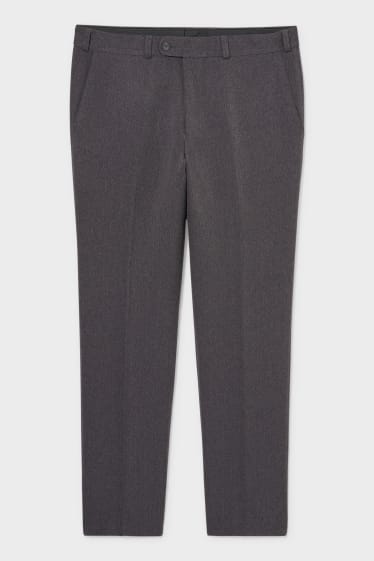 Hommes - Pantalon de costume - coupe droite - gris
