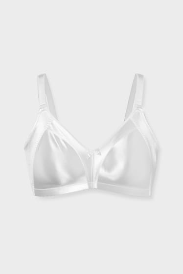 Women - Non-wired minimiser bra - shiny - white