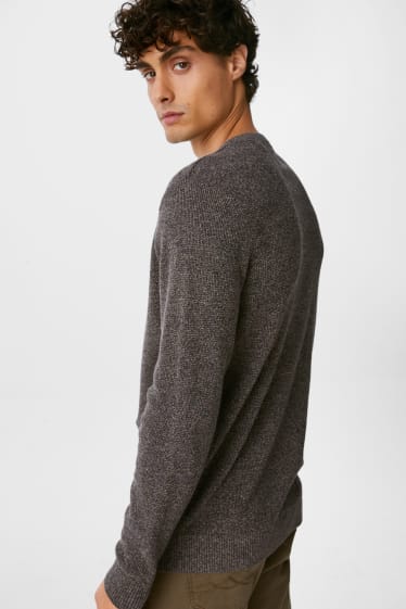 Uomo - Pullover - grigio melange
