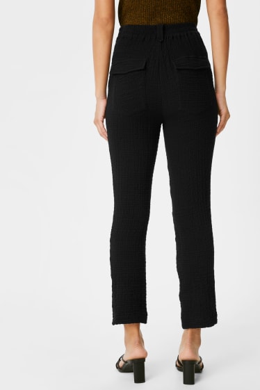 Mujer - Pantalón de tela - classic slim fit - negro