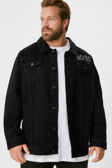 Men - Denim jacket - AC/DC - black