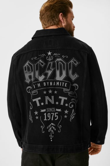 Men - Denim jacket - AC/DC - black