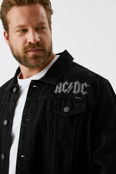 Men - Denim jacket - AC/DC - black
