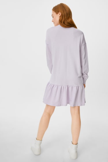 Mujer - Vestido estilo sudadera - violeta claro