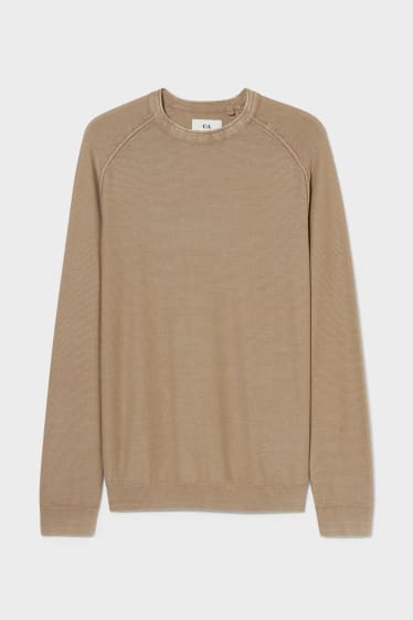 Men - Jumper - light brown