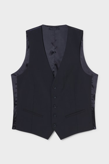 Men - Mix-and-match waistcoat - slim fit - Flex - new wool blend - LYCRA® - dark blue