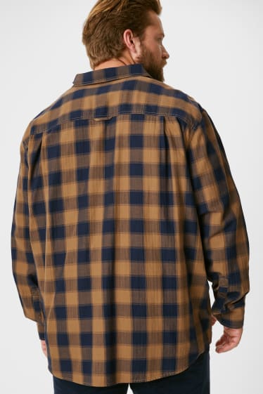Hombre - Camisa y camiseta - regular fit - kent - marrón / azul
