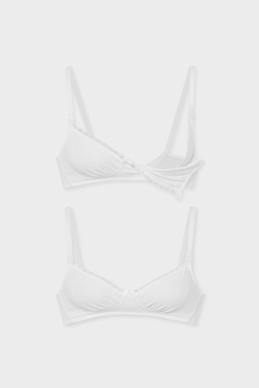 Women - Multipack of 2 - nursing bras - white