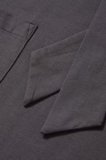 Femmes - Robe T-shirt - gris foncé