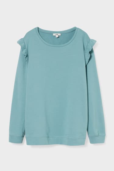 Dames - Sweatshirt  - turquoise