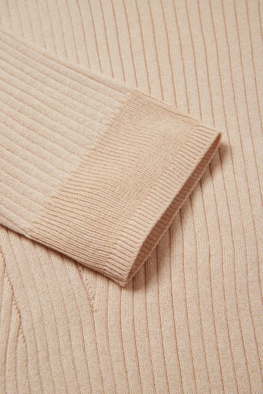Women - Jumper - silk blend - beige