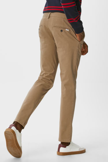 Men - Chinos - slim fit - Flex - LYCRA® - taupe