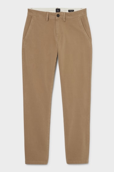 Heren - Chino - slim fit - Flex - LYCRA® - taupe