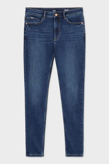 Women - Skinny jeans - high waist - denim-blue