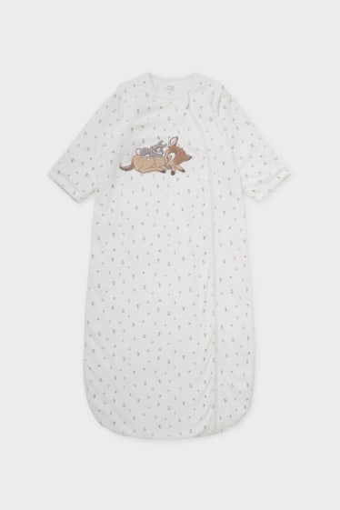 Babys - Bambi - Baby-Schlafsack - geblümt - weiß