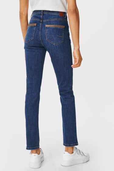 Women - Skinny jeans - mid waist - denim-light blue