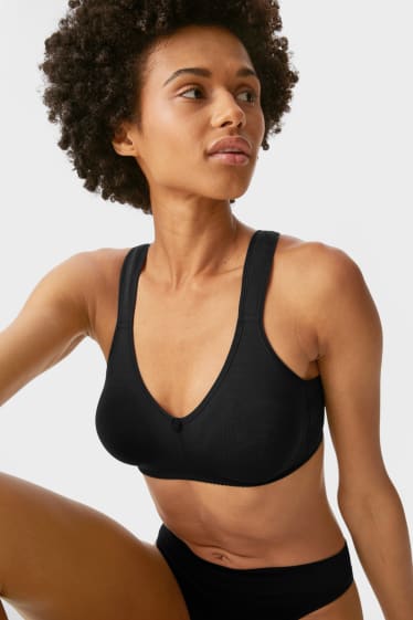 Women - Multipack of 2 - non-wired bra - black