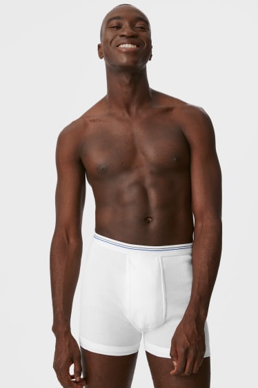 Men - Multipack of 2 - trunks - fine rib - white