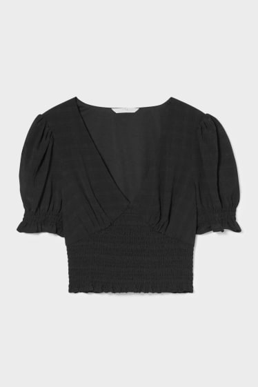Dames - CLOCKHOUSE - blouse - zwart