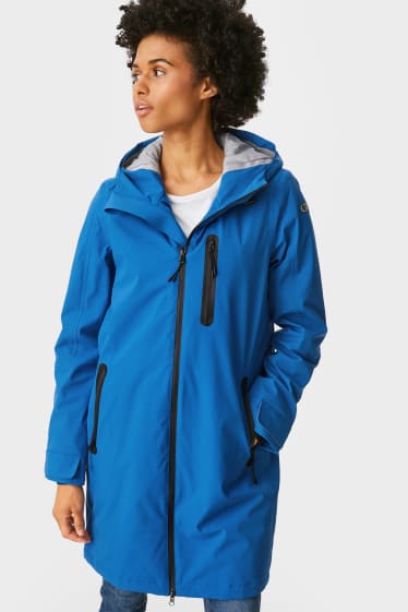 Women - Outdoor coat with hood - THERMOLITE® - dark blue