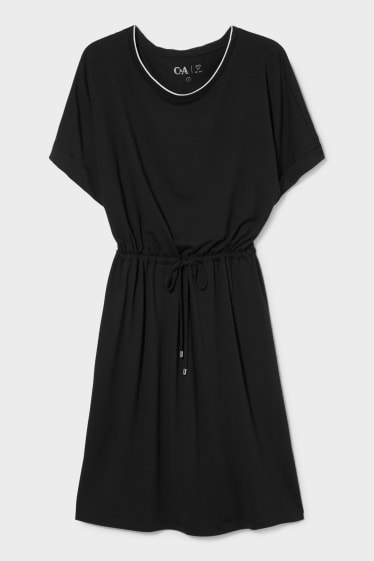 Dámské - Tričkové šaty - černá