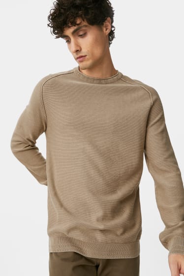 Men - Jumper - light brown