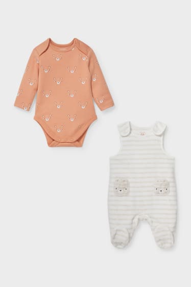 Babies - Romper set - 2 piece - orange / cremewhite