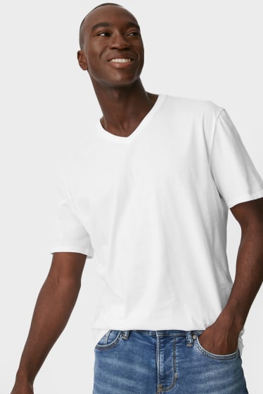 Heren - Set van 2 - T-shirt - wit