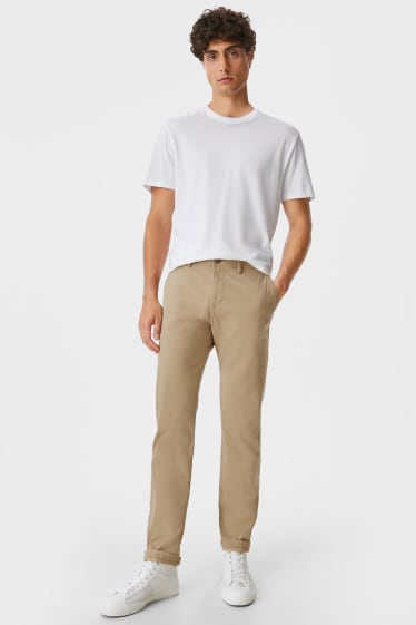 Hommes - Chino - Regular Fit - taupe