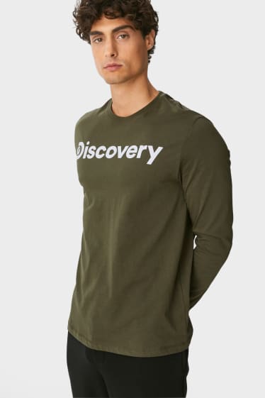 Men - Long sleeve top - Discovery Channel - dark green