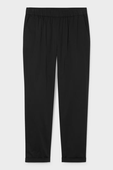 Dames - Pantalon - classic slim fit - zwart