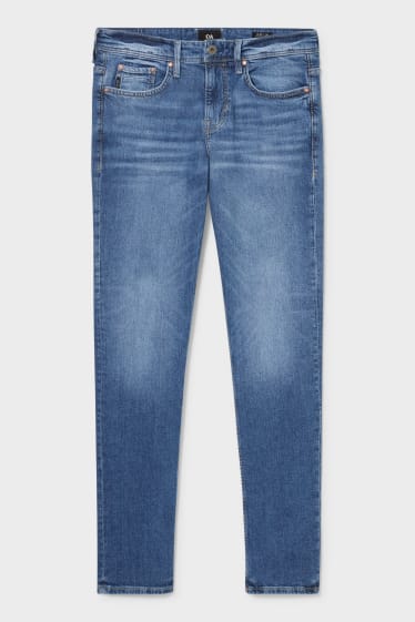 Men - Slim jeans - with hemp fibres - denim-light blue
